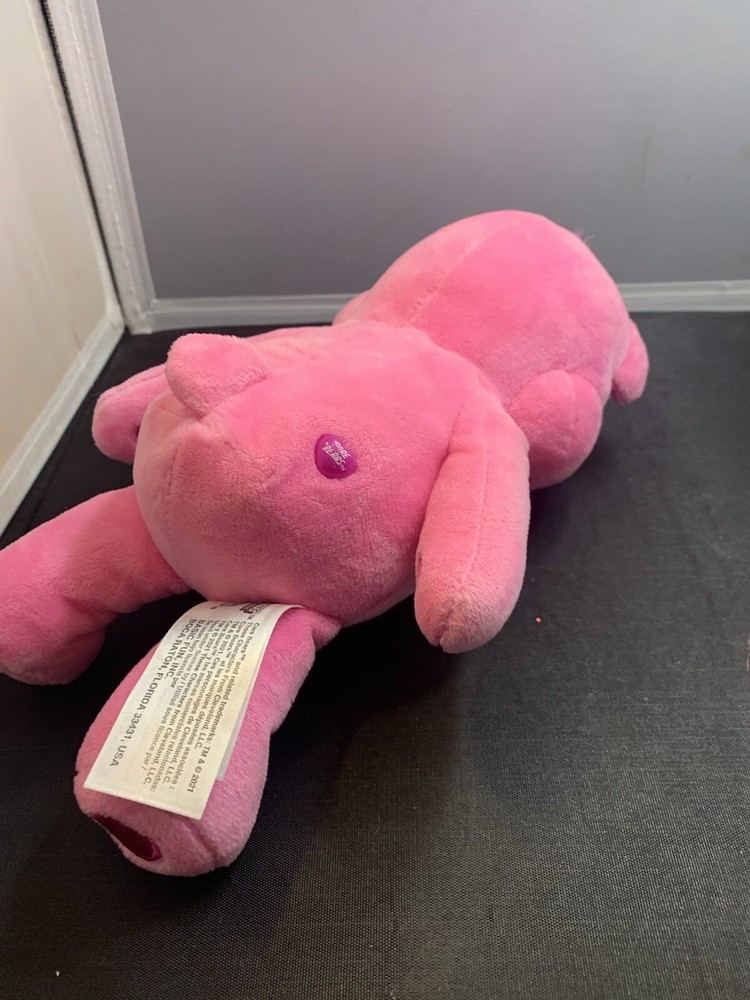 Care Bear 2021 pink cheer Bear 10” inch pink nose basic fun