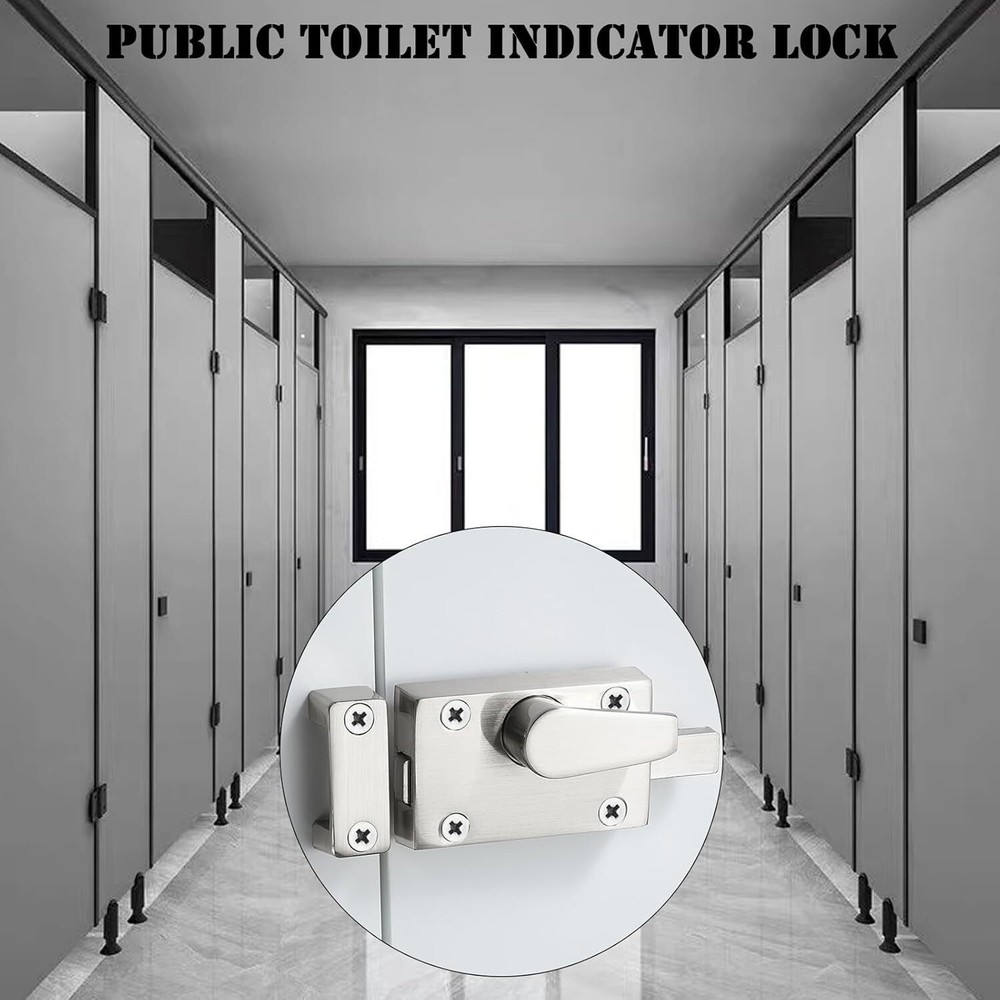 2Pcs Latch Indicating LockLatch Indicator BoltPrivacy Partition Indicator Loc...