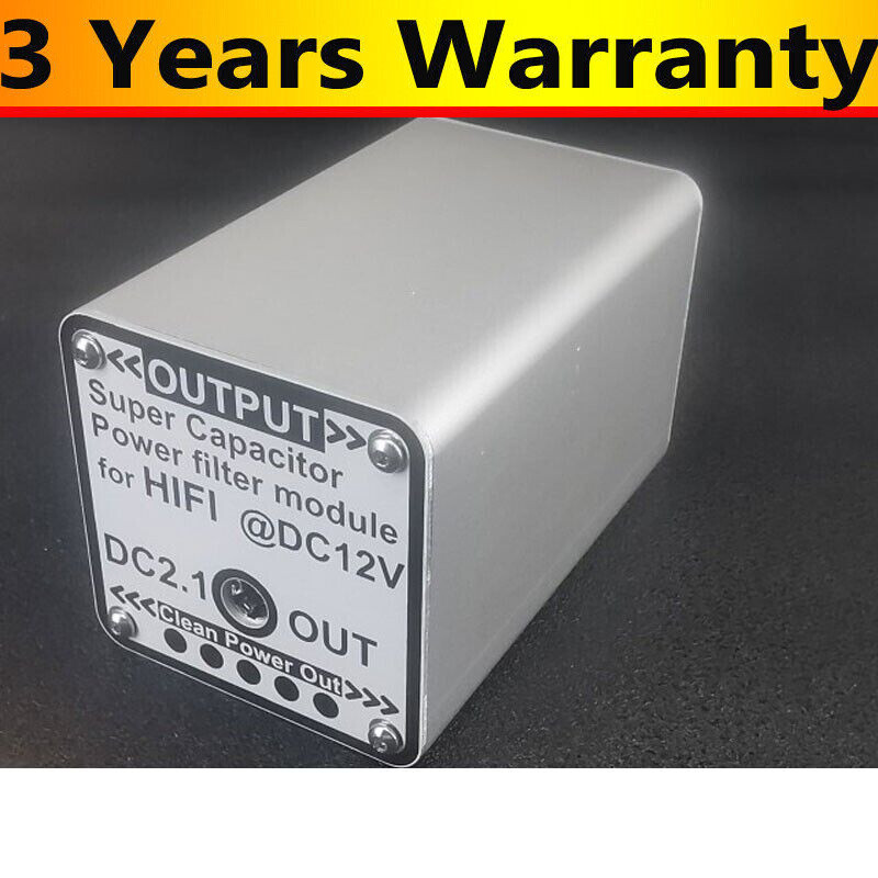 12V 3F Super Capacitor Power Filter Module for Hifi Line Filter EMI Filter DC2.1