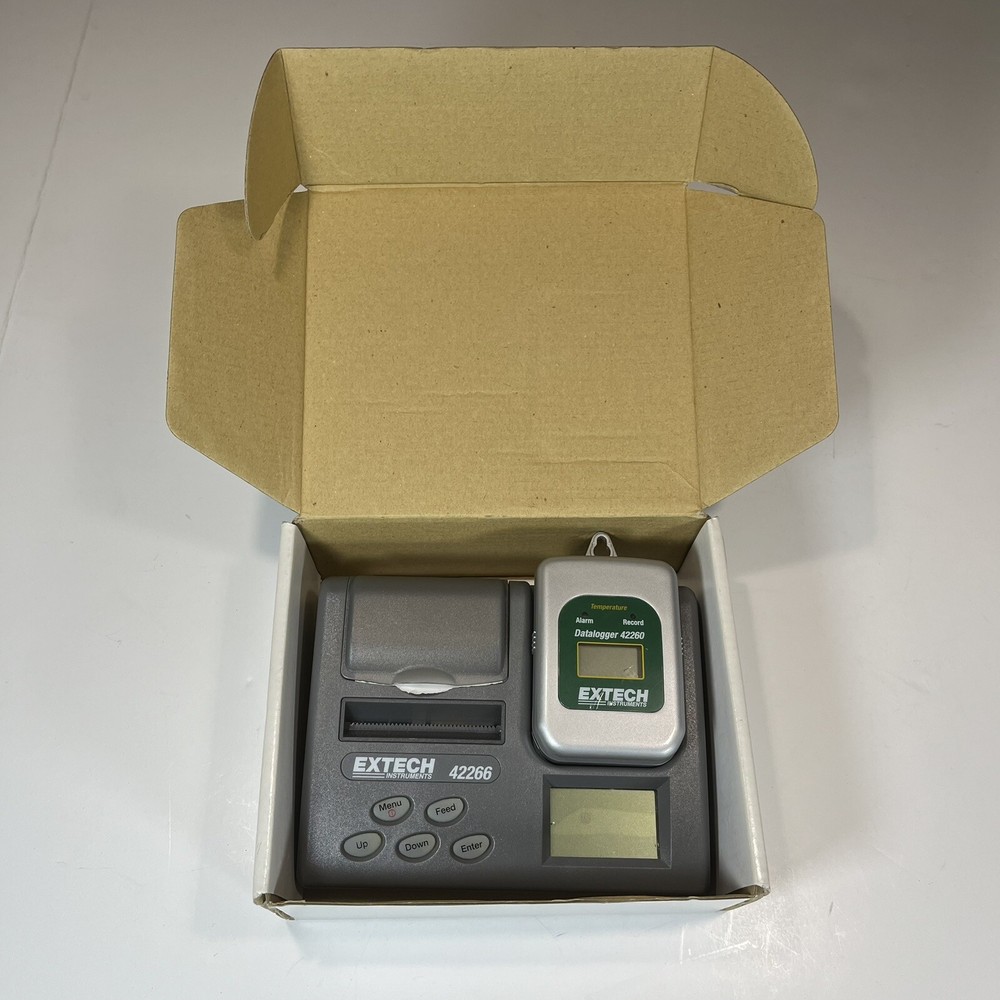 Extech 42270 Temperature & Humidity Datalogger W/Printer- Tested/Works