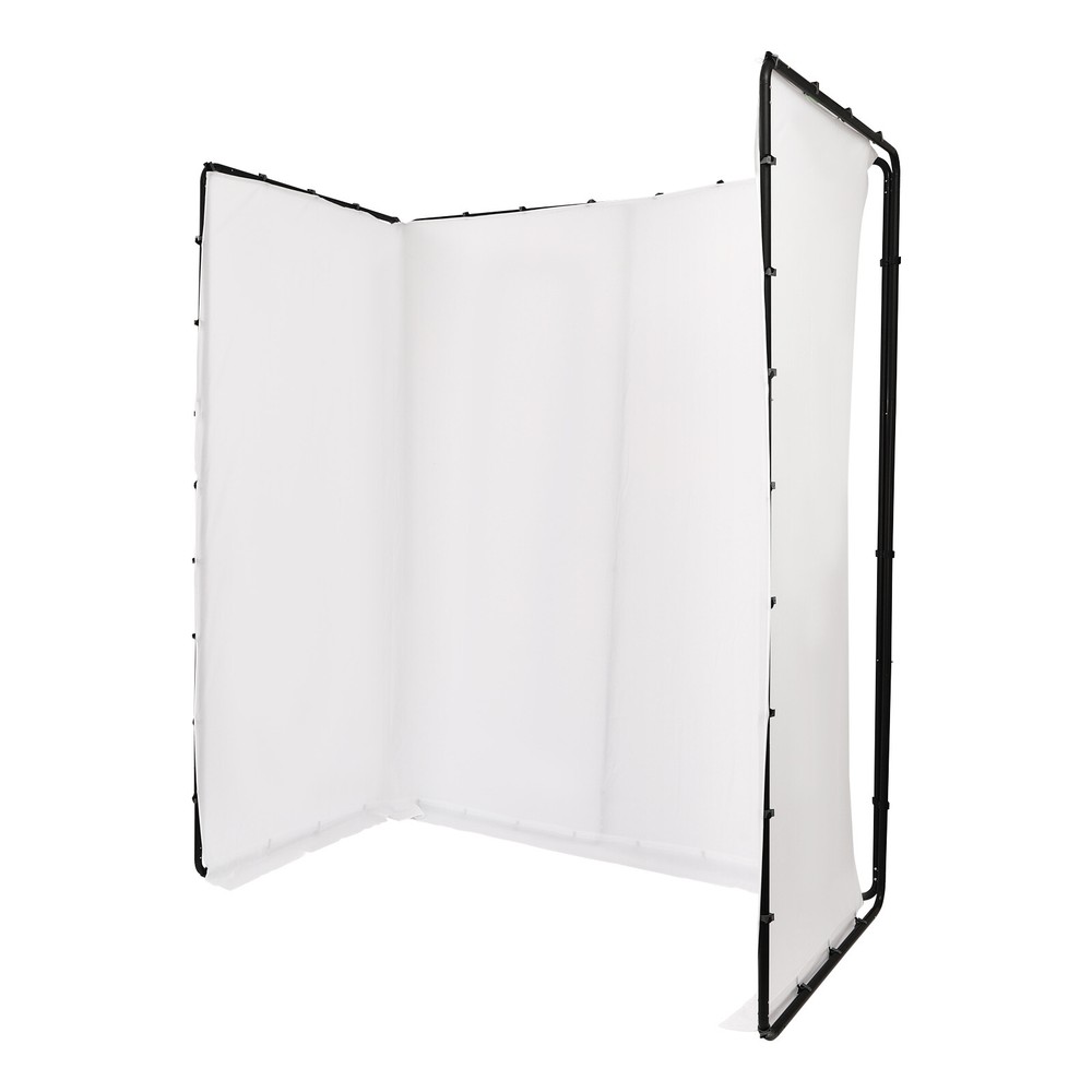 Photography Backdrop Stand With White Cloth Kit For Studio Use