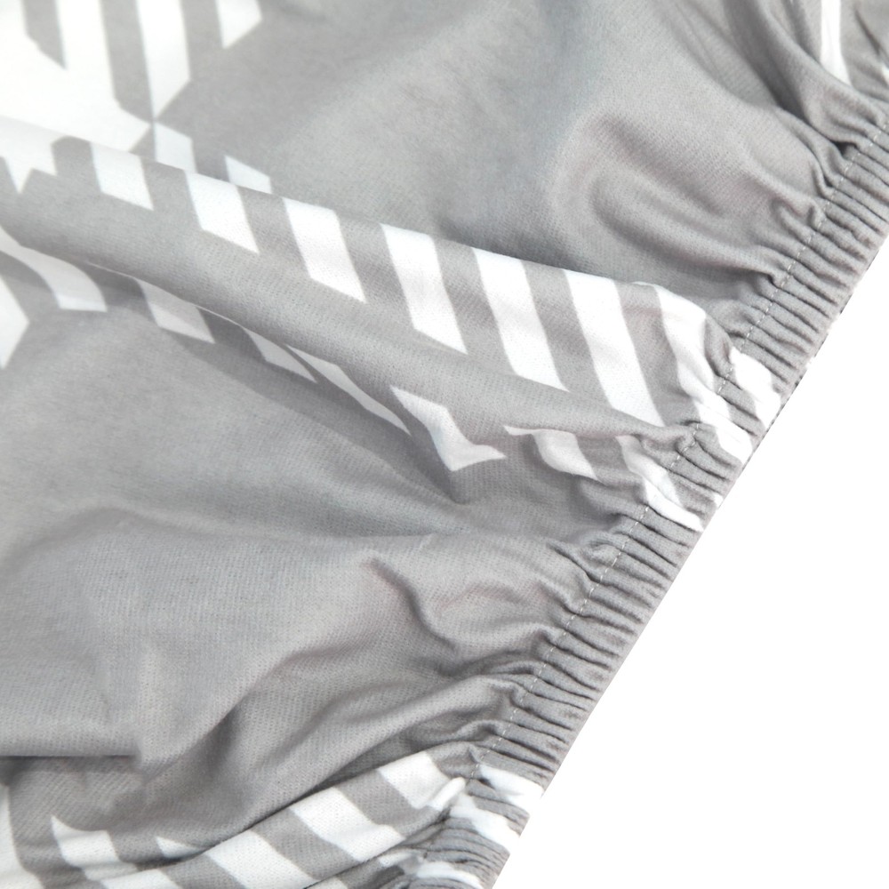 Microfiber Flannel Sheet Set -Luxury Printed 4 Piece Bedding Collection-Deep ...