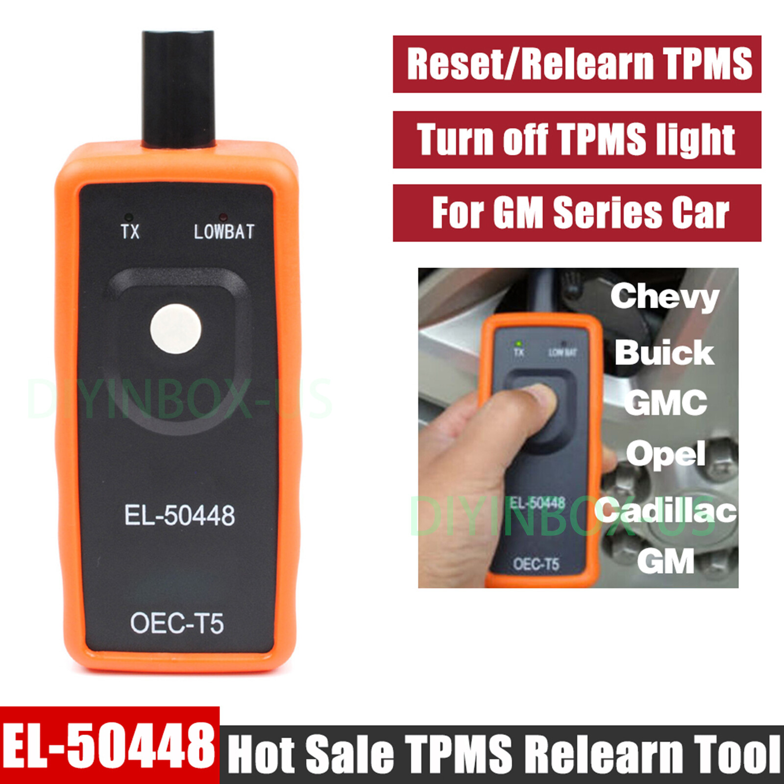 EL-50448 TPMS Reset Tool Relearn tool Auto Tire Pressure Sensor FOR GM Vehicles