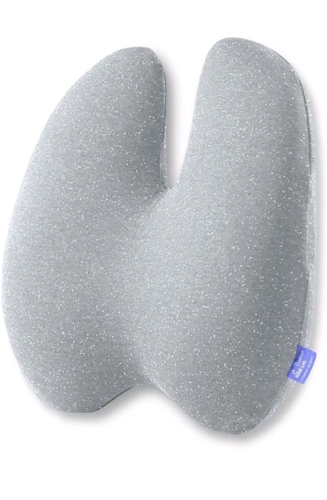 C CUSHION LAB Extra Dense Memory Foam Lumbar Back Pillow Ergonomic Support, Gray