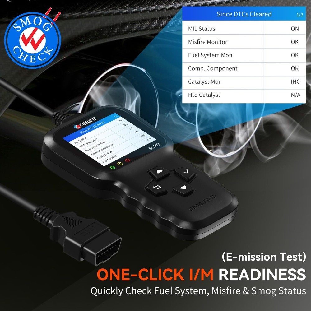 OBD2 Scanner CGSULIT SC103 Car Code Reader Diagnose Check Engine Light Smog