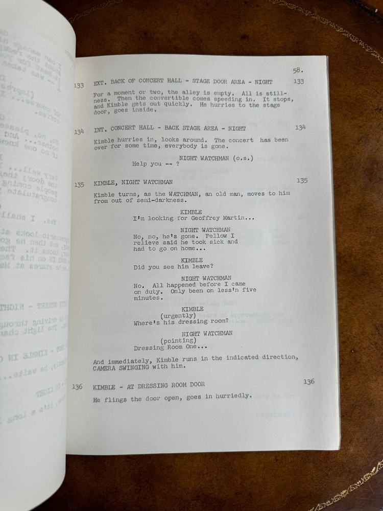 The Fugitive Script Tv Show Episode "With Strings Attached"