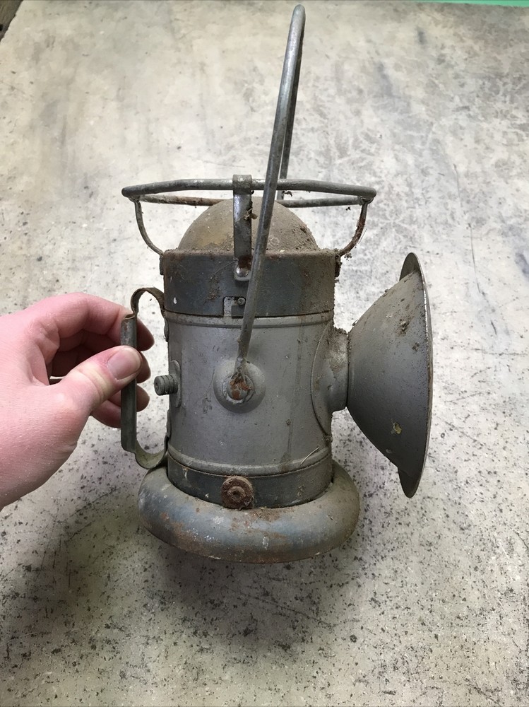 Vintage Empire Powerlite Coal Mine Traffic Train 6 Volt Lantern Untested Barn