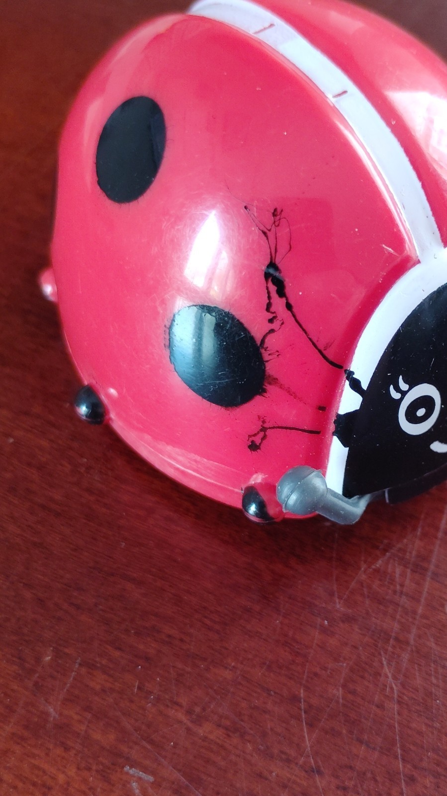 Oriental Trading Wind-Up Ladybug Toy LY1367 Red Black Animal Theme