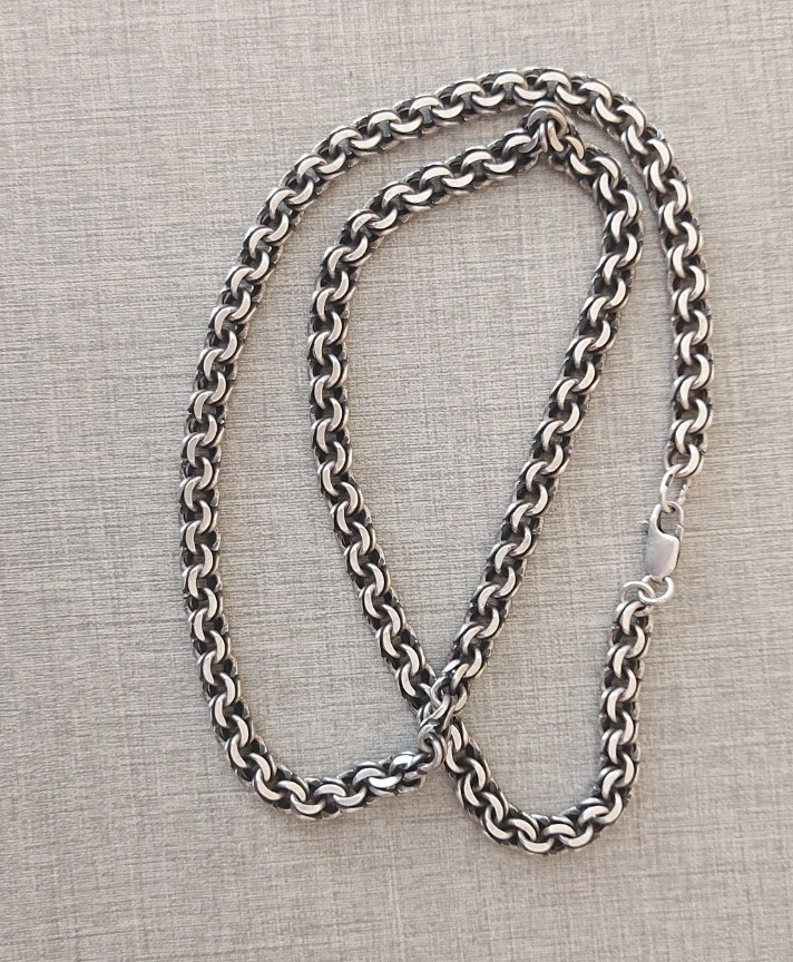 Silver chain, Bismarck 875 sample, weight 49.53 g