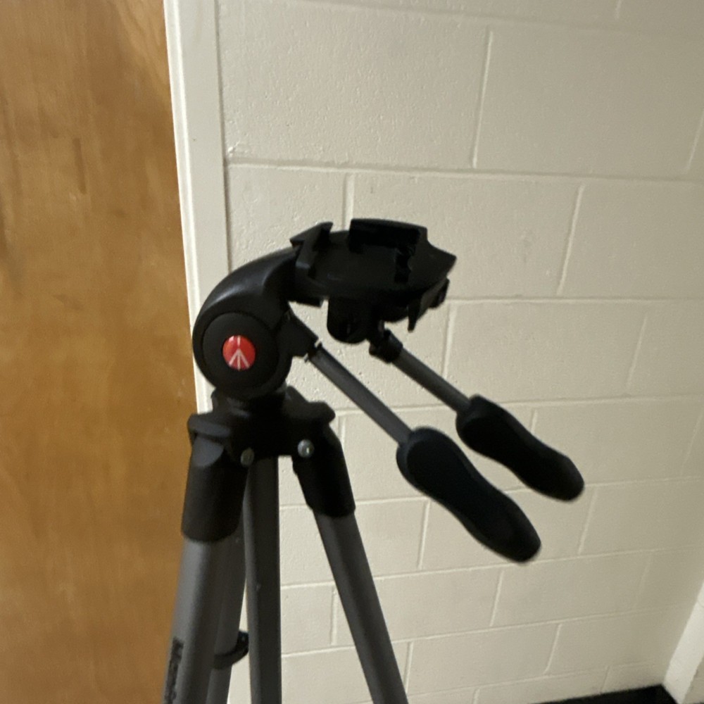Manfrotto Aluminum Tripod Pan/Tilt Head Quick Release Foldable for Camera