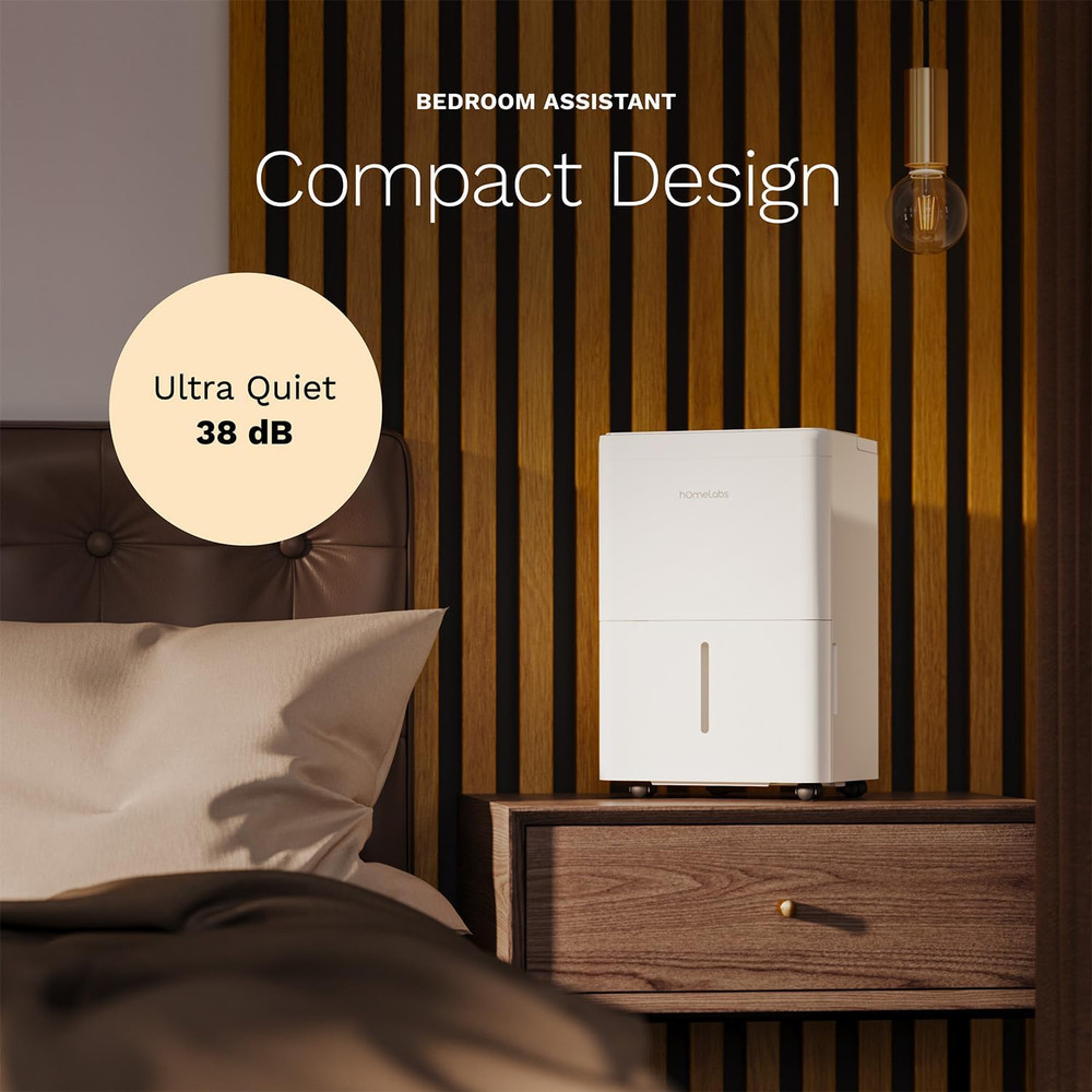 Dehumidifier - Advanced Humidity & Moisture Control, Quiet, Efficient, Auto Shut