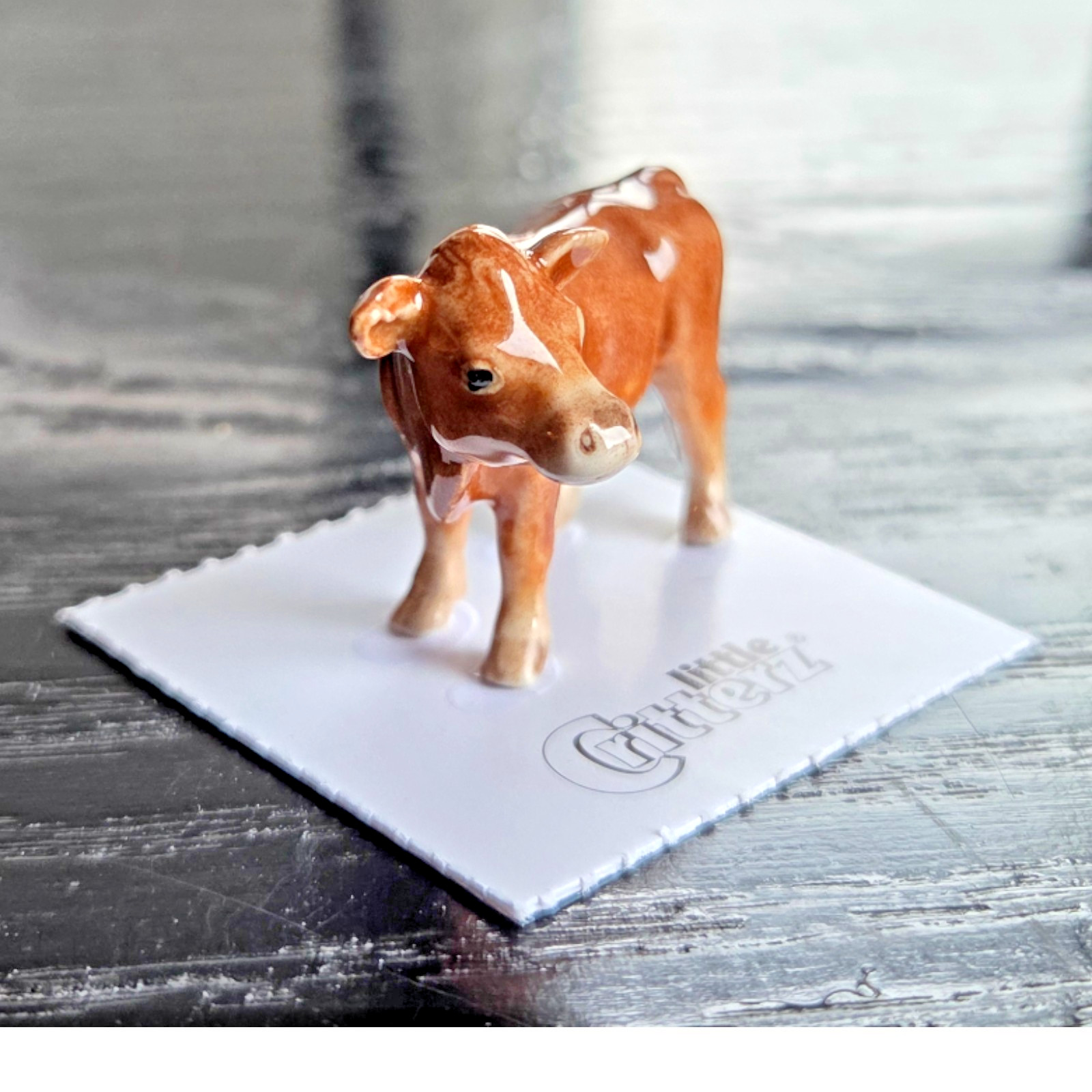 LITTLE CRITTERZ Jersey Cow "Butter" Miniature Figurine New FREE SHIPPING LC980