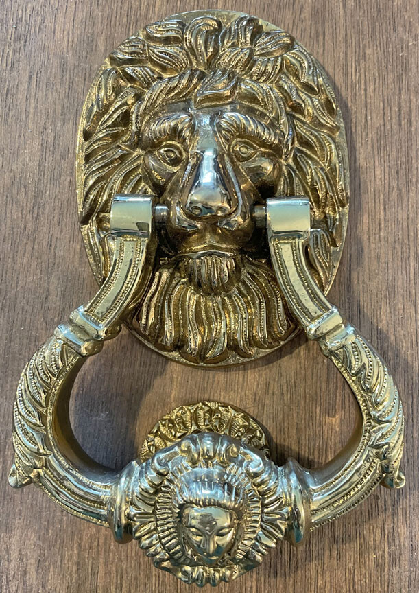 Brass Lion Doorknocker
