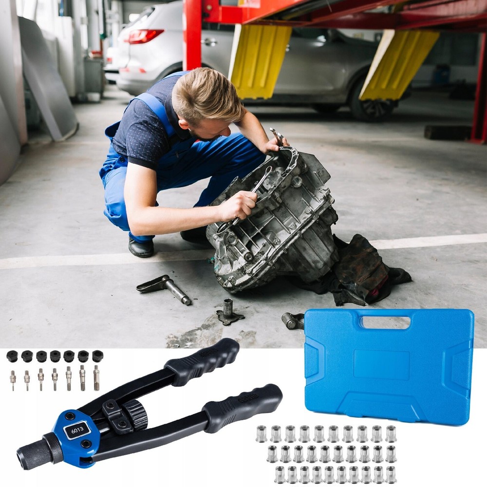 13'' Rivet Gun Kit Rivnut Thread Setting Tool Nut Setter NutSert Metric 130PCS