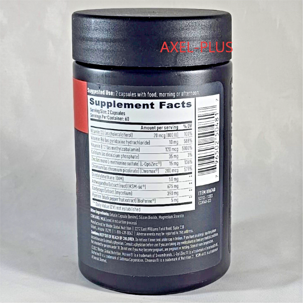 Weider Prime Testosteron Support, 120 Capsules EXP 01/2027