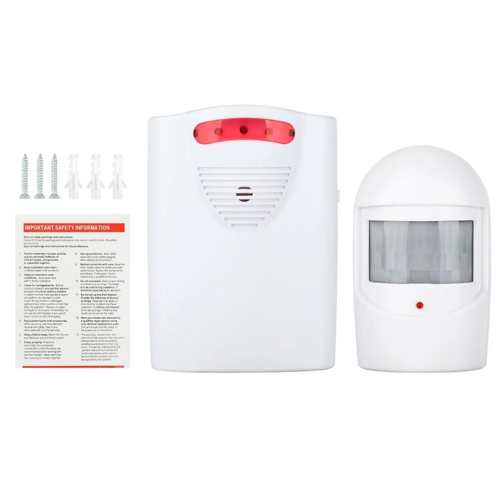 110db Infrared Motion Sensor Home Garage Alert Security System