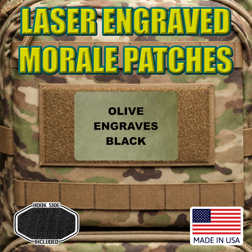 Funny D!ck In a Box, SNL Skit Morale Patch, 2x3 Inch Engraved, Hook & Loop Back