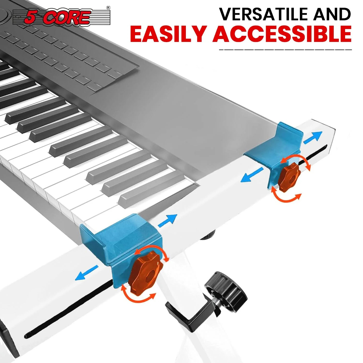 5 Core Keyboard Stand Z Shape Adjustable Heavy Duty Key Board Pianos Stands