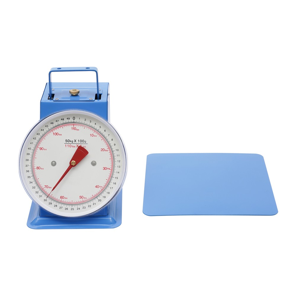 110LBS Heavy Duty Mechanical Kitchen Scale with Durable Iron Platform