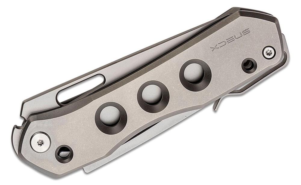 WE Vision R Superlock 20CV Bead Blasted Reverse Tanto Blade Gray Titanium