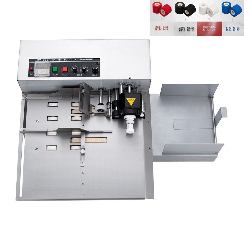 110V Solid-ink Coding Machine Auto Dry Ink Coding Machine Print Date Lable 60hz