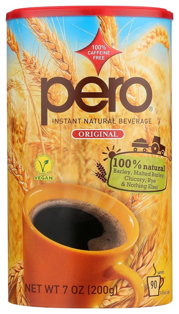 Pero Instant Caffeine Free Beverage, 7 Ounce