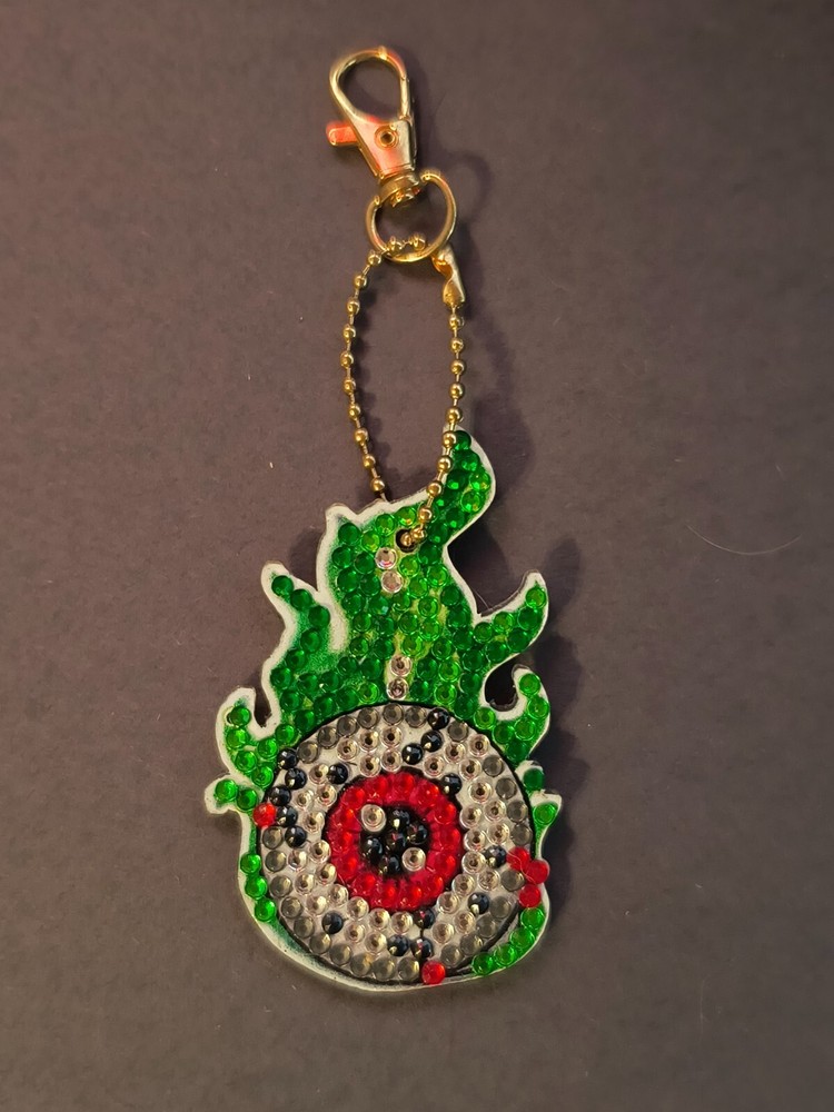 Double Sided Flaming Eye Suncatcher