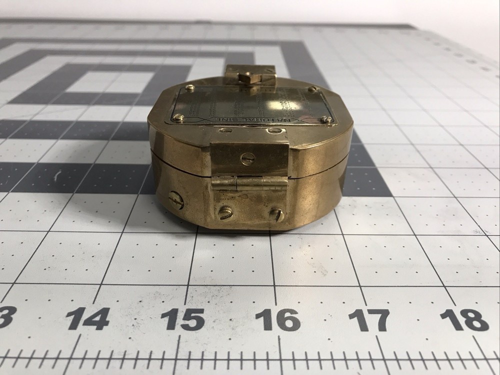 Old Vintage Compass Sun Dial Made In India