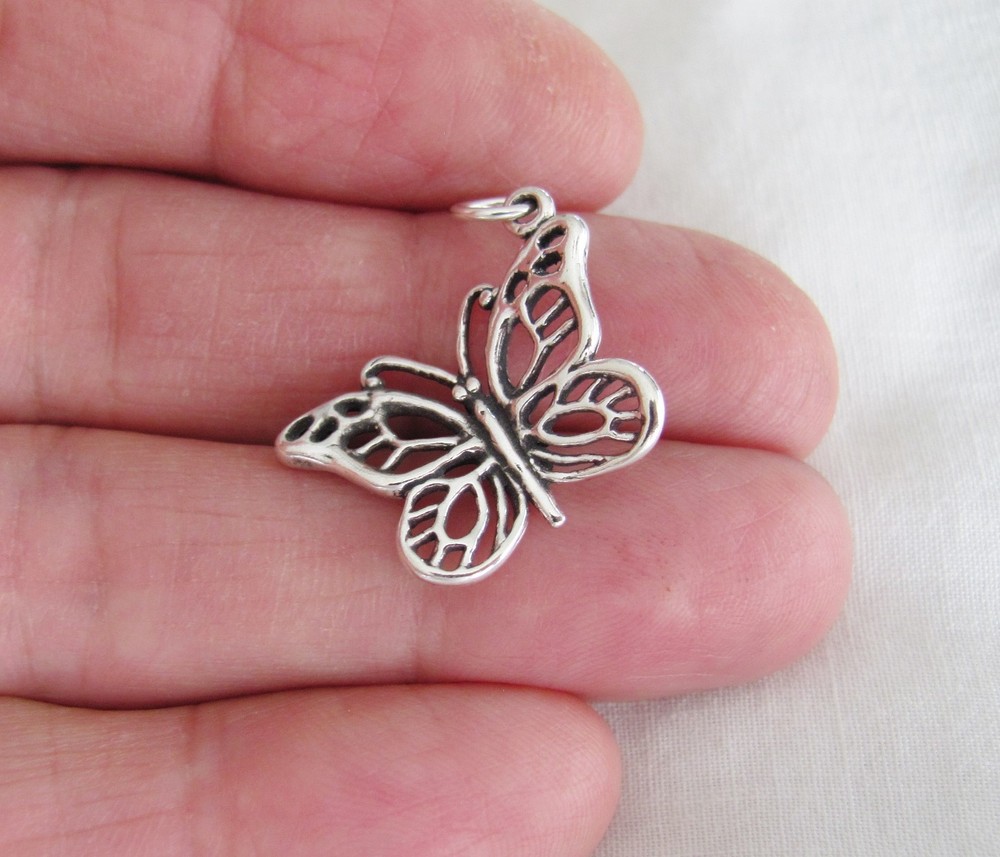 Sterling Silver Monarch Butterfly charm