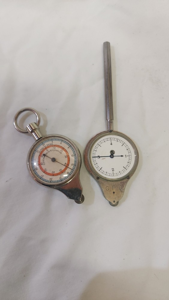 2 X Vintage Opisometer/ Map Measure.