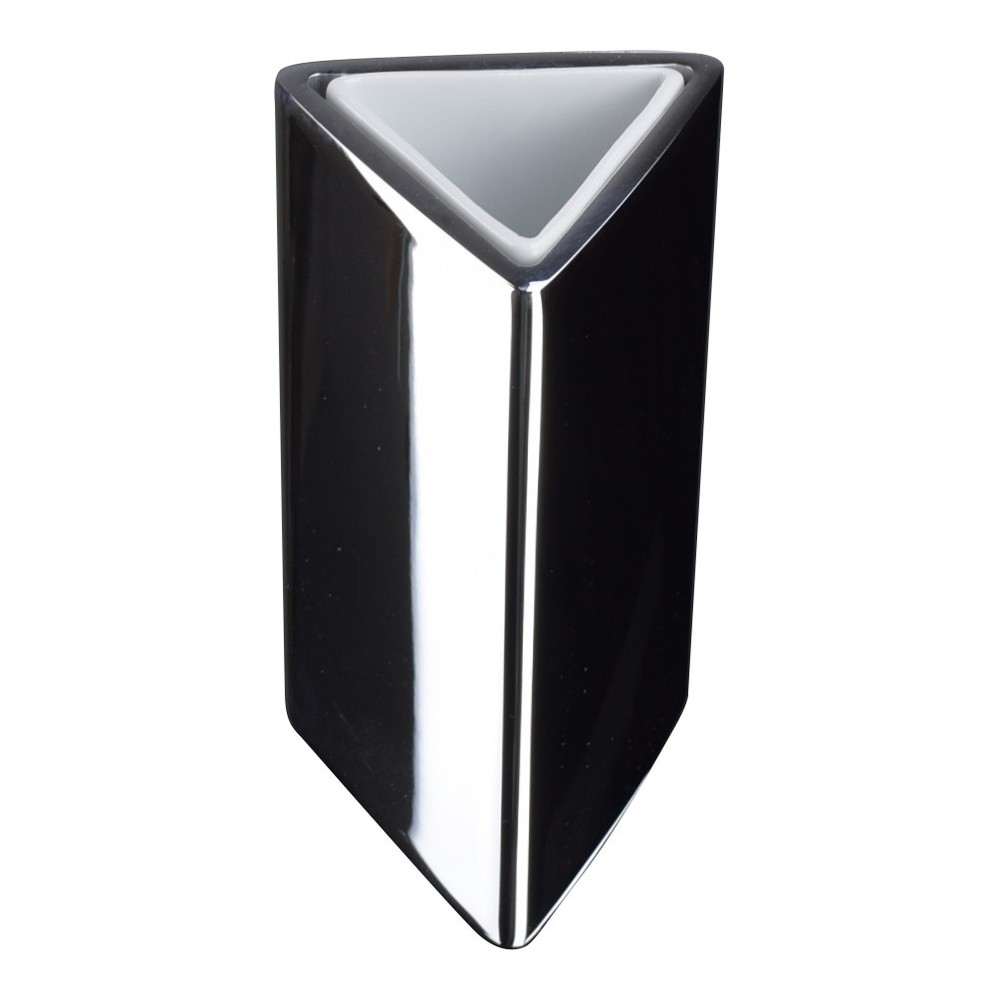 Pomd'or Triangular Wall-Mount Toothbrush Holder, Solid Brass, Polished Chrome