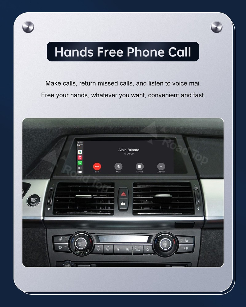 Wireless Carplay Android Auto Retrofit For BMW X5 E70 X6 E71 X1 E84 CIC 2009-15