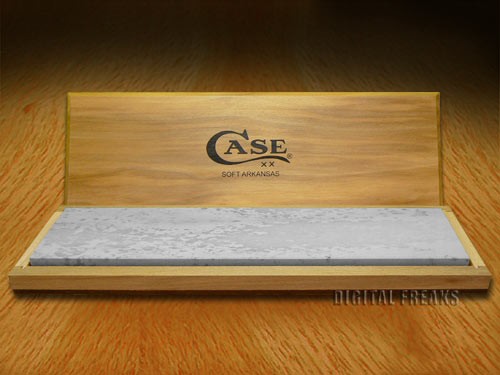 Case xx Soft Arkansas Wide Bench-Top Sharpening Stone for Pocket Knives 9397