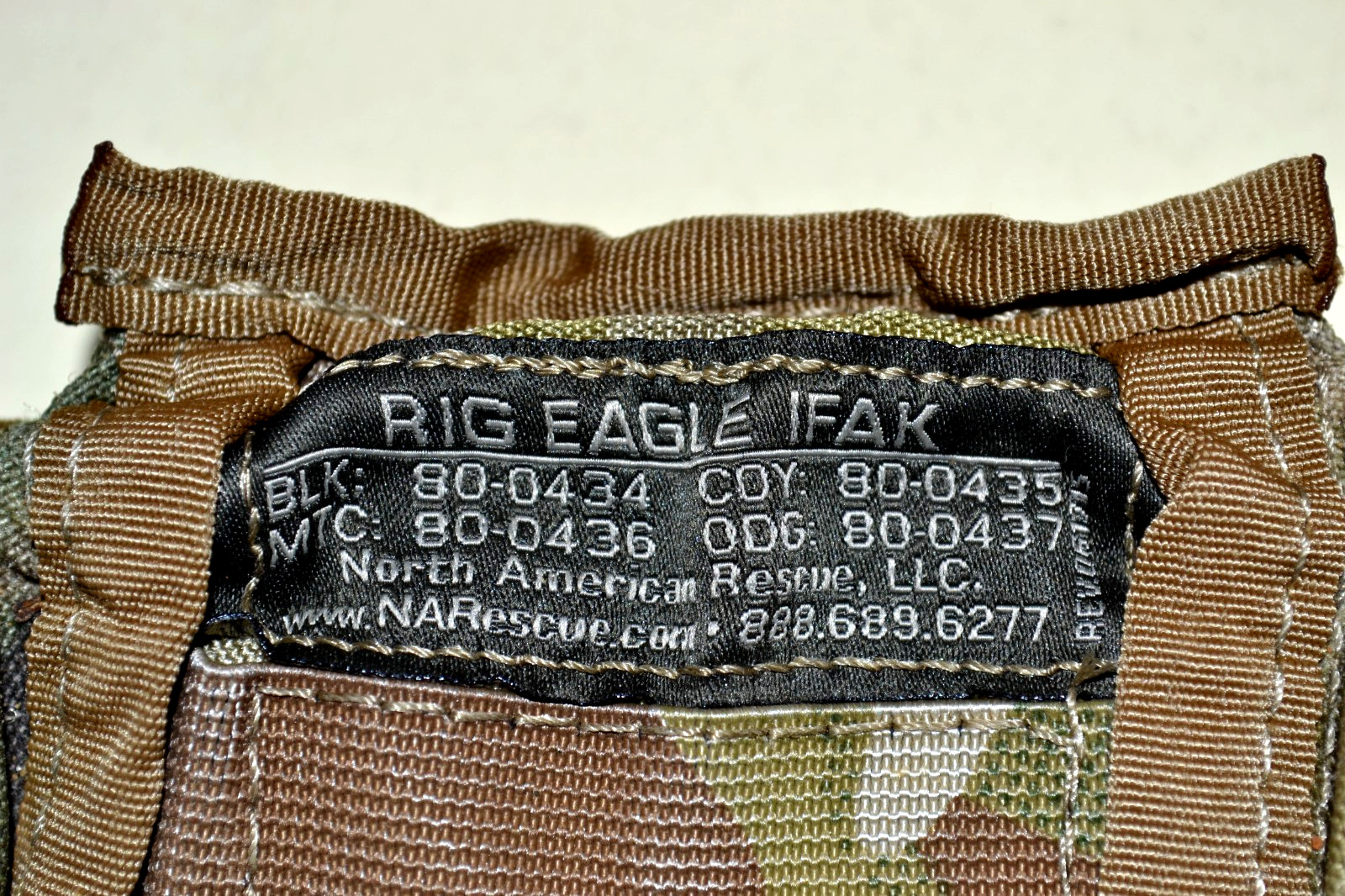 North American Rescue NAR Multi-Cam Rig Eagle IFAK Pouch