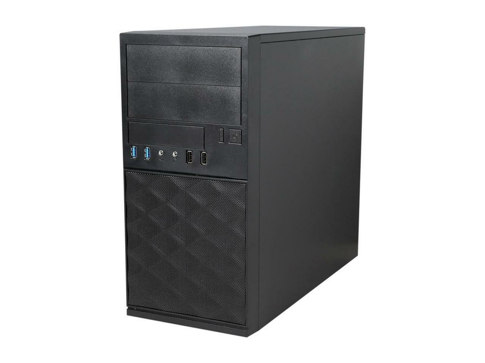 IN WIN Black Mini Tower Computer Case MicroATX Form Factor EFS052.CH450TB3