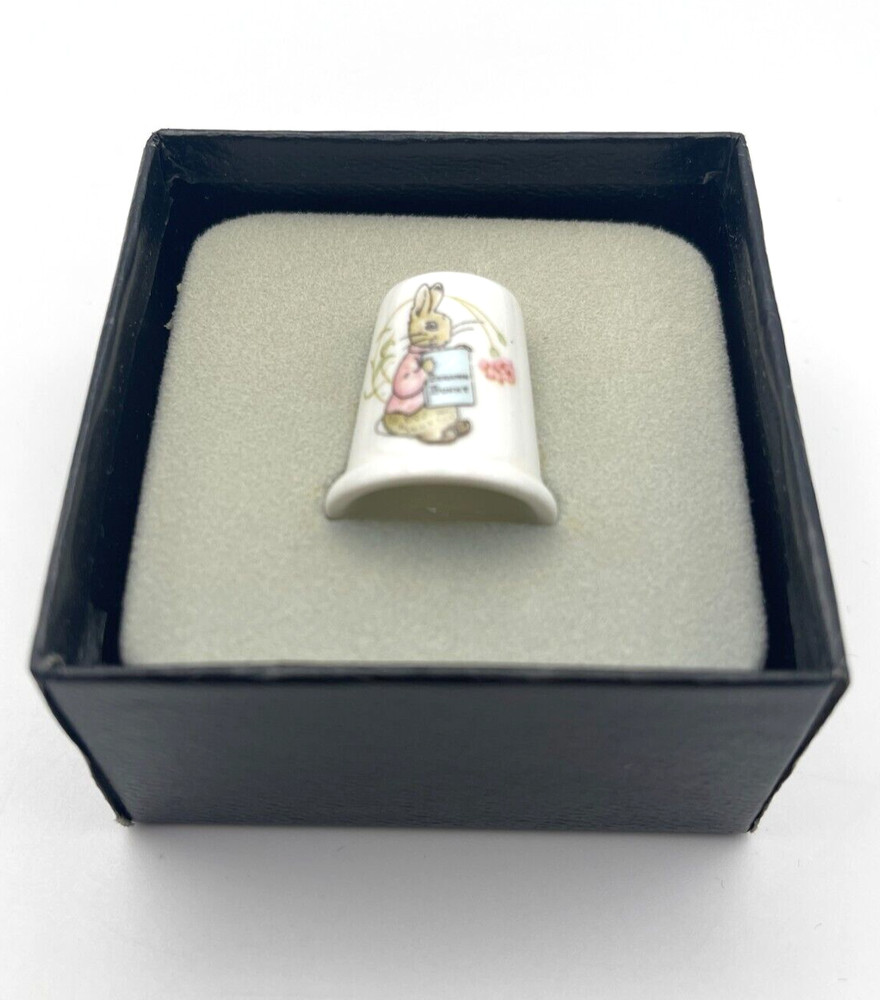 Wedgwood Beatrix Potter Benjamin Bunny Thimble