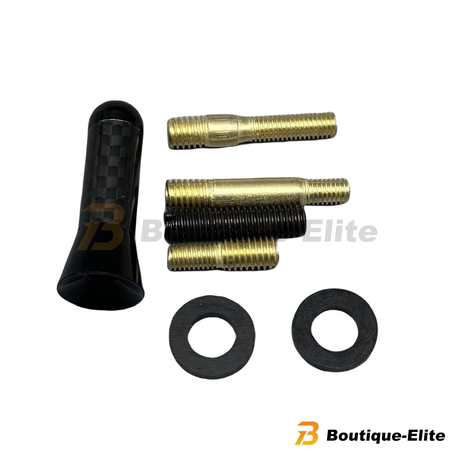 Universal 1.4-Inch Carbon Fiber Car Antenna FM Aerial Black