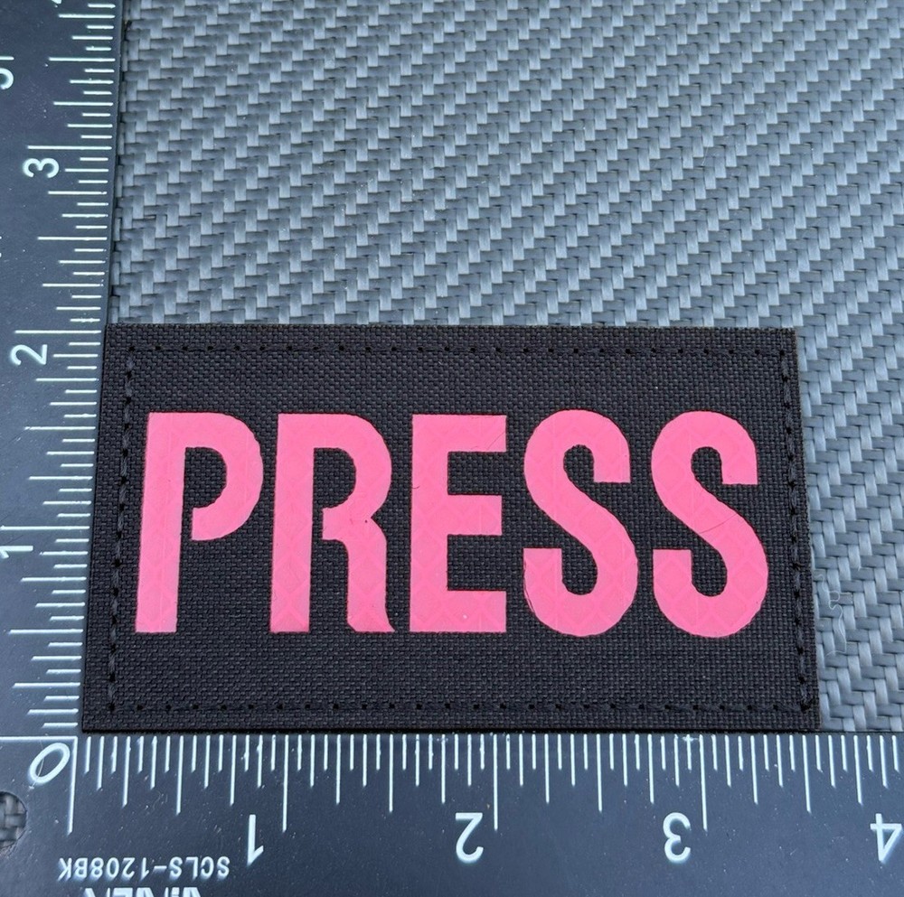 Press Reflective Solas USCG Tactical Duty Patch Hook Loop Backing Red