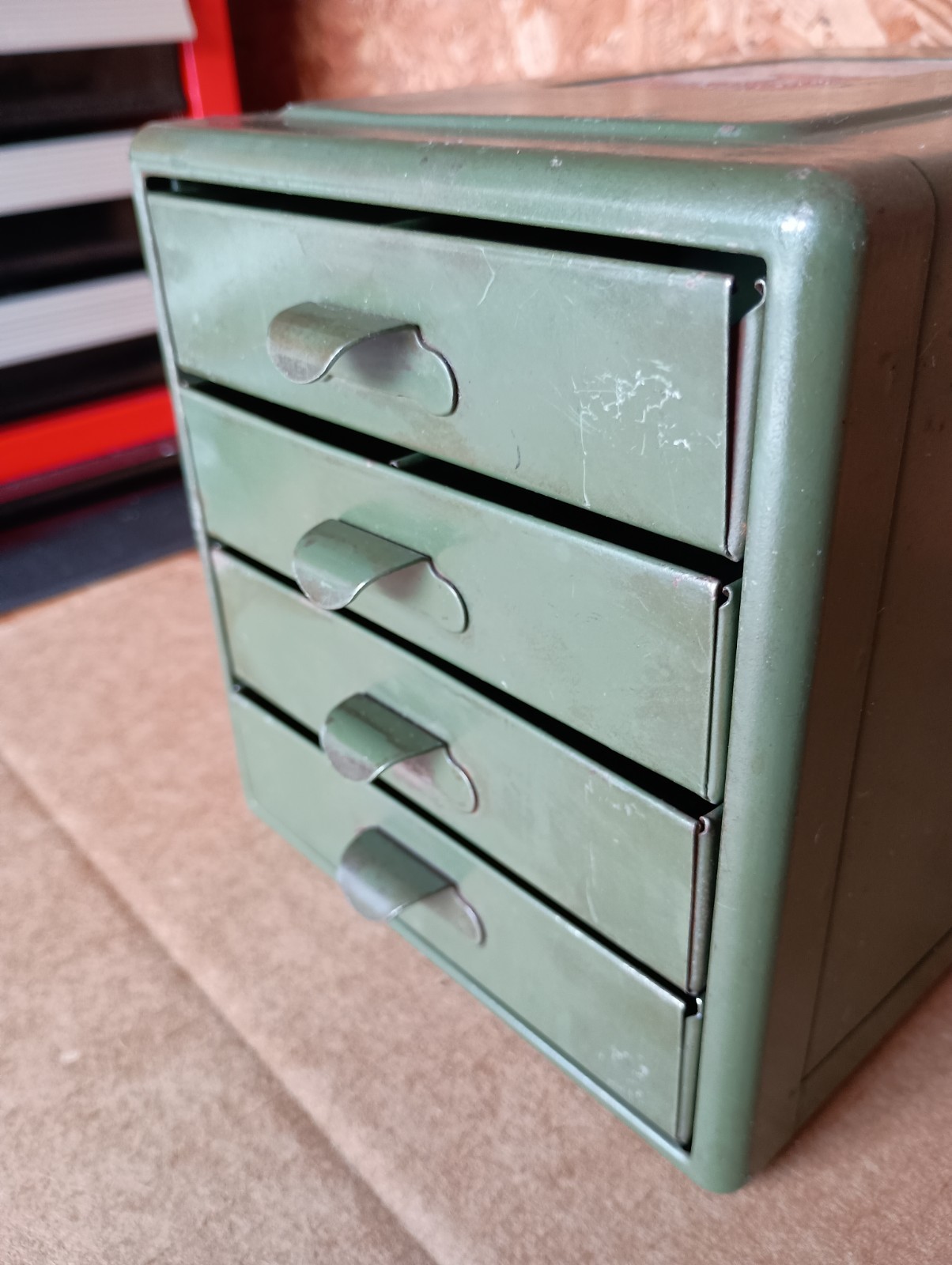 Vintage Steelmasters File-A-Way Chest Small Parts 4-Drawer Metal Cabinet