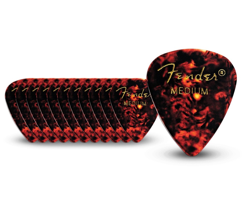 Fender 351 Standard Guitar Picks Medium 1 Dozen