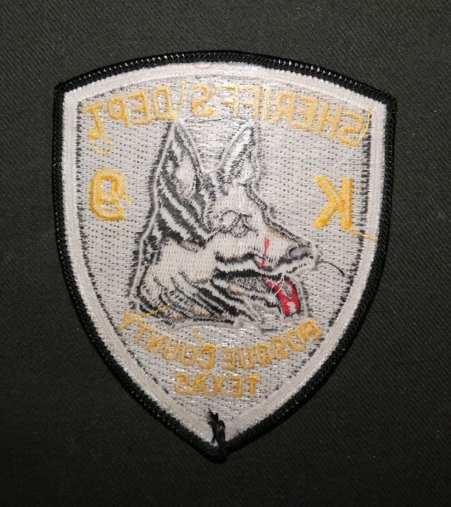 Original Bosque County Sheriff's Department K-9 Shoulder Patch (Texas)
