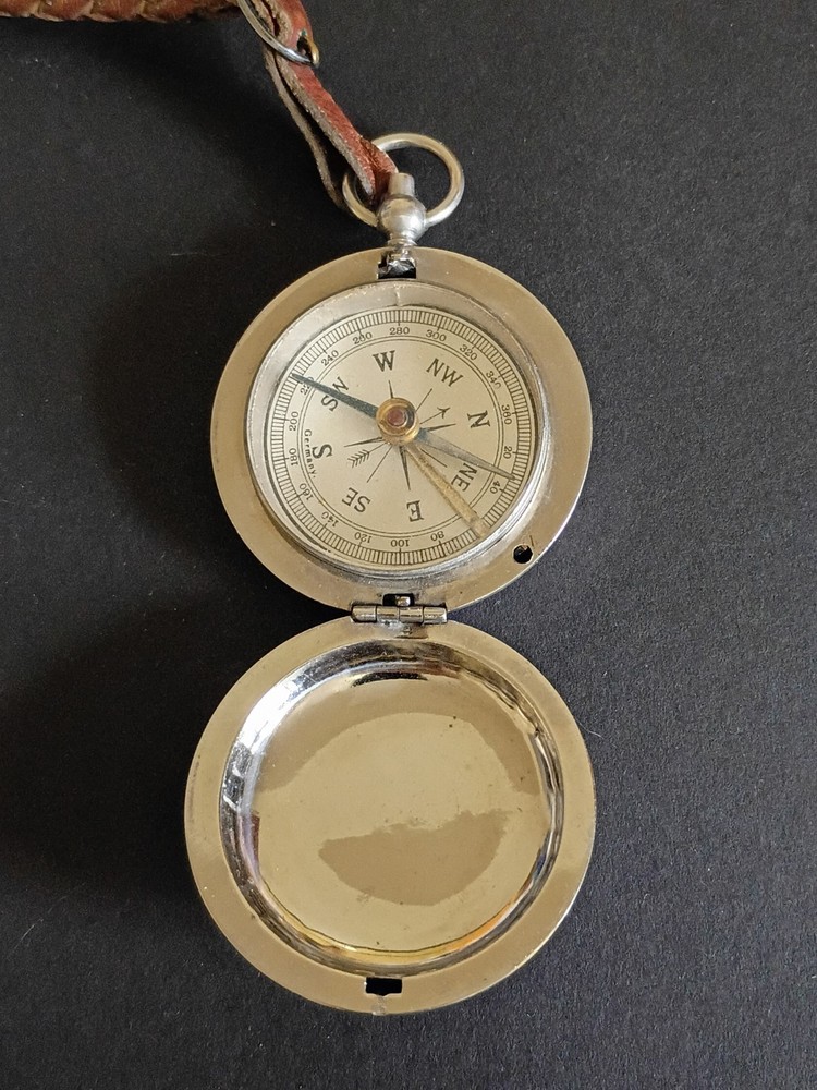 WWII German Compass In Pocket Watch Style Case