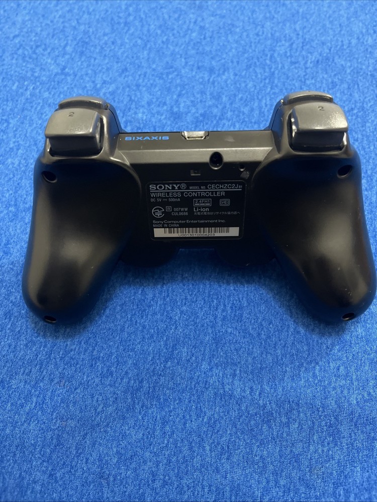 Sony PS3 DualShock 3 Wireless Controller Black OEM Great Condition Tested