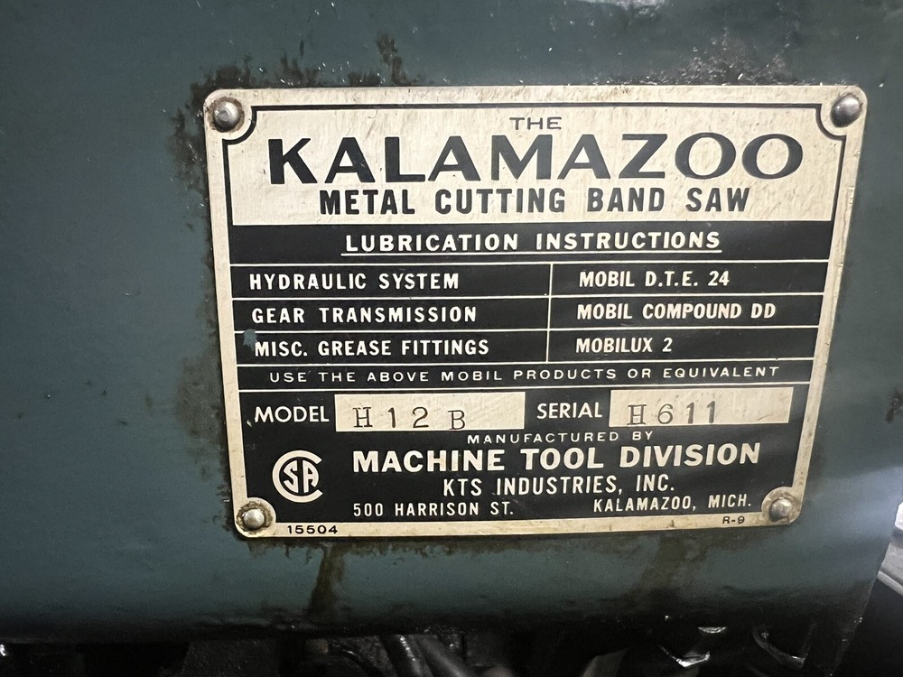 Kalamazoo Band Saw