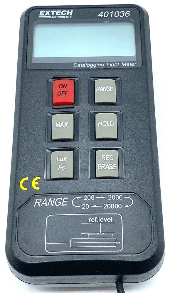 Extech Instruments 401036 Light Meter Data Logger Logging Illumination