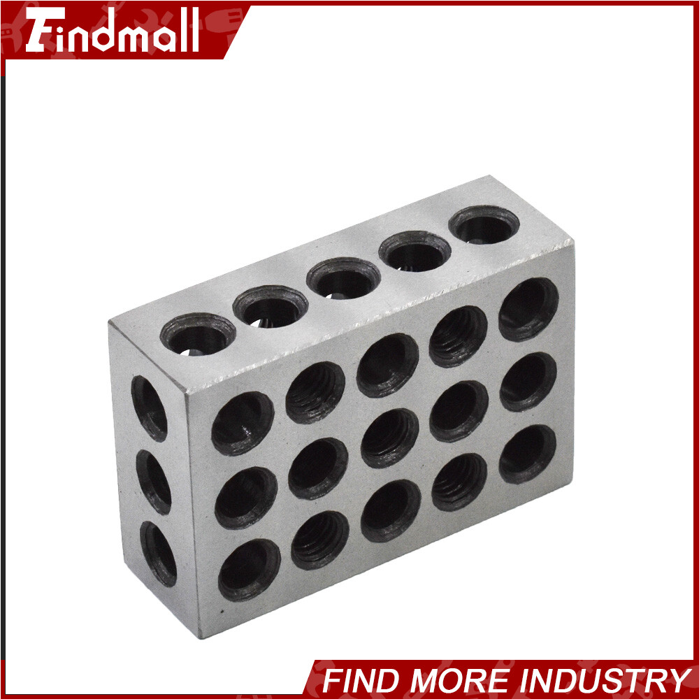 2 Matched Pair Ultra Precision 1-2-3 Blocks 23 Holes .0001" Machinist 123 Jig