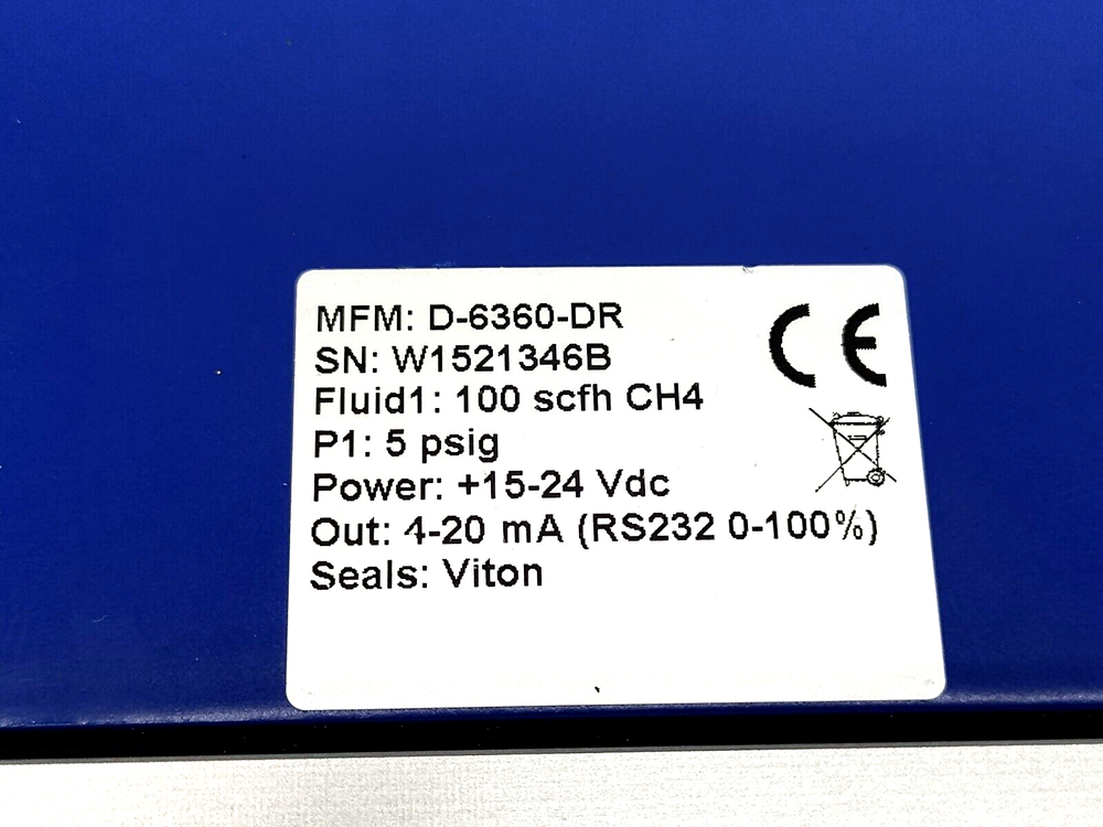 Bronkhorst M+W Instruments D-6360-DR Mass-Stream Mass Flow Meter/Controller