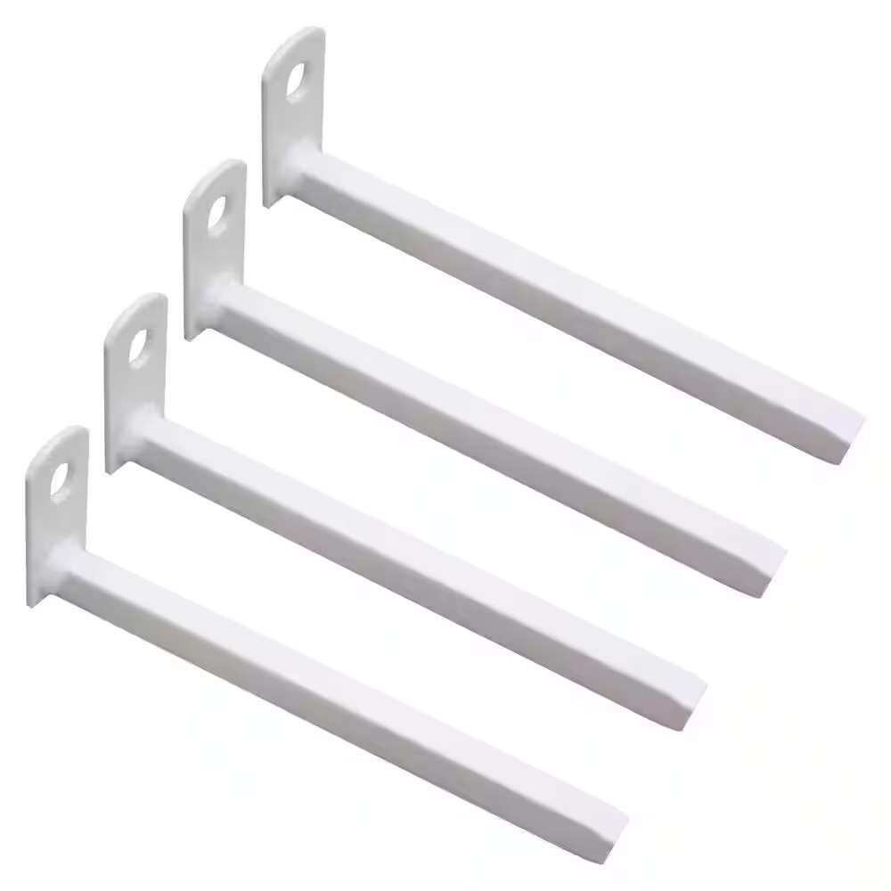 White Inside-Mount Brackets (4-Pack)