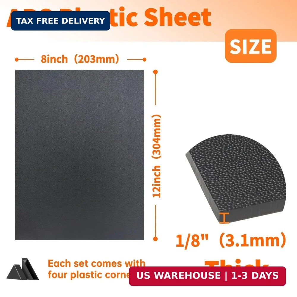 Black ABS Plastic Sheet,Moldable Plastic Panels,Thermoplastic Hard Board,High Fl