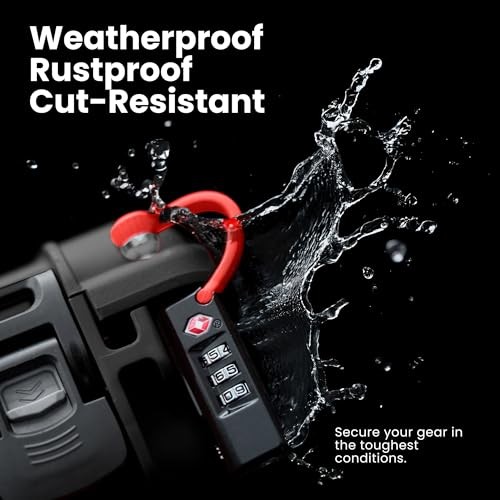 TSA Approved Locks 2-Pack – Durable, Secure Travel Case Lock with Cut